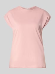 T-Shirt mit Rundhalsausschnitt und Rollsaum von Christian Berg Woman Pink - 14