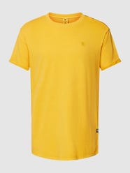 T-shirt met omgeslagen mouwen, model 'Lash' van G-Star Raw Geel - 43