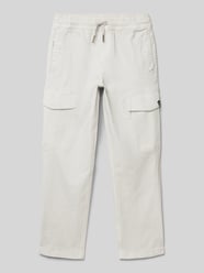 Straight leg cargobroek met labeldetail van Garcia - 48