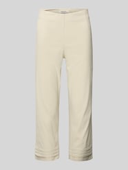 Slim Fit Hose mit verkürztem Schnitt Modell 'Ina' von STEHMANN Beige - 13