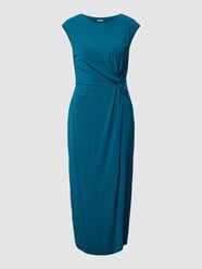 Midi-jurk van een mix van viscose en elastaan met knoopdetail van s.Oliver BLACK LABEL - 2