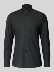 Koszula biznesowa o kroju slim fit z mieszanki bawełny z kołnierzykiem typu kent od OLYMP Level 5 - 5