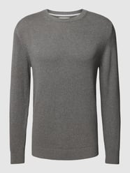 Strickpullover mit Label-Stitching von s.Oliver RED LABEL Grau - 41