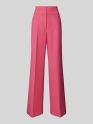 Flared stoffen broek met persplooien, model 'Himia' van HUGO Fuchsia - 44