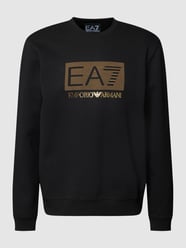 Bluza z detalami z logo od EA7 Emporio Armani Czarny - 39