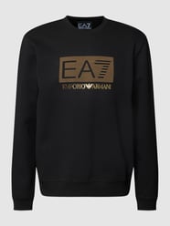 Sweatshirt mit Label-Details von EA7 Emporio Armani Schwarz - 45