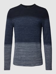 Strickpullover im Colour-Blocking-Design Modell 'PANTER' von Only & Sons Blau - 23