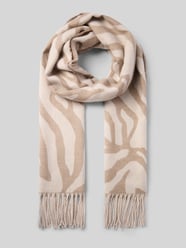 Schal mit Fransenmodell von PIECES Beige - 35