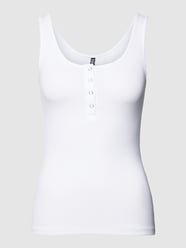 Tanktop mit Druckknopfleiste Modell 'KITTE' von Pieces Weiß - 25
