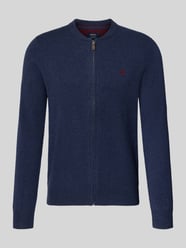 Regular Fit Strickjacke aus reiner Wolle mit Logo-Stickerei von MCNEAL - 31