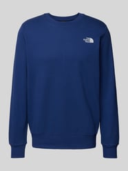 Sweatshirt mit Label-Print von The North Face Blau - 21