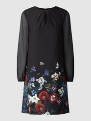 Mini-jurk van chiffon, model 'Aura'  van Hobbs Grijs / zwart - 4