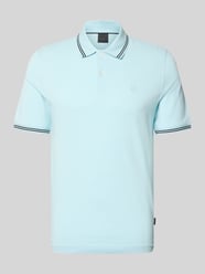 Regular Fit Poloshirt mit Logo-Stitching von bugatti - 38