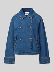 Regular Fit Jeansjacke aus reiner Baumwolle Modell 'APRIL' von Only Blau - 11