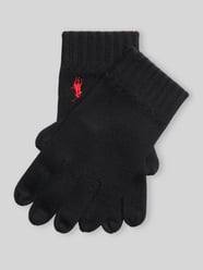 Fingerhandschuhe aus Wolle mit Logo-Stickerei von Polo Ralph Lauren - 48