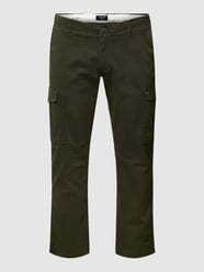 PLUS SIZE stoffen broek met cargozakken van Jack & Jones Plus Groen - 46