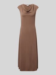 Regular Fit Midikleid mit Wasserfall-Ausschnitt Modell 'Vetusta' von MM by Max Mara - 3