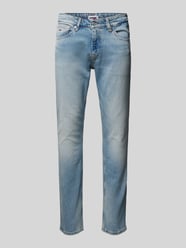 Slim Fit Jeans mit Label-Patch Modell 'SCANTON' von Tommy Jeans Blau - 35