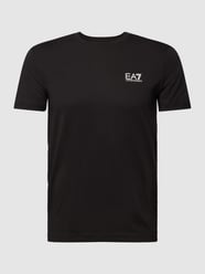 T-Shirt mit Label-Print von EA7 Emporio Armani Grau - 46
