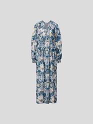 Maxikleid mit Allover-Muster von See by Chloé Blau / Türkis - 16