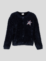 Cardigan mit Paillettenbesatz von s.Oliver RED LABEL Blau - 16