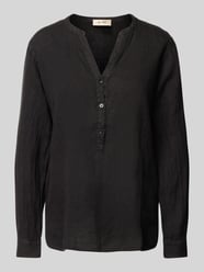 Regular Fit Leinenbluse mit Tunikakragen Modell 'Danna' von MOS MOSH - 1
