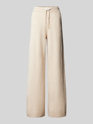 Wide leg sweatpants met logostitching van TOMMY HILFIGER - 39