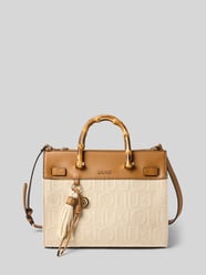 Handtas met katoen-linnenmix van Liu Jo White Beige - 11
