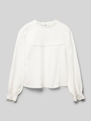 Longsleeve mit Smok-Details Modell 'mixi' von Mango Beige - 7