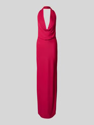 Neckholder-Abendkleid mit Wasserfall-Ausschnitt von Laona - 18