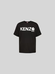 T-Shirt mit Label-Print von Kenzo Schwarz - 11