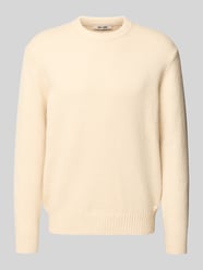 Relaxed fit pullover van katoenmix met wol, model 'JAMES' van Only & Sons - 4