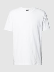 T-Shirt mit Label-Details Modell 'Tee' von BOSS Green Weiß - 41