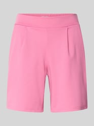 Shorts met elastische tailleband model 'Kate' van ICHI Fuchsia - 4