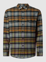 Regular Fit Flanellhemd aus Baumwolle  von Mango Grau / Schwarz - 34