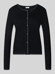 kardigan o kroju slim fit z mieszanki wiskozy model 'MAGLIA APERTA' od Liu Jo White - 45