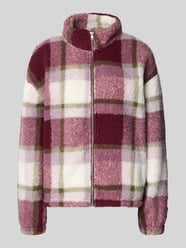 Regular Fit Jacke aus Teddyfell Modell 'Luca' von NOISY MAY® Bordeaux - 5