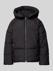 Steppjacke mit Kapuze von Jake*s Casual Schwarz - 20