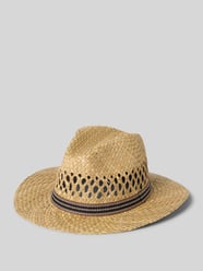 Strohhut mit Hutband von Müller Headwear Beige - 10