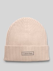 Gebreide muts met kasjmier en labelpatch van CK Calvin Klein - 45