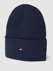 Beanie mit Label-Stitching Modell 'Essential' von Tommy Hilfiger Blau - 6