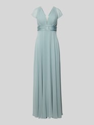 Abendkleid mit V-Ausschnitt und gelegten Falten von Jake*s Cocktail - 18