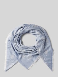 Tuch aus Viskose mit Logo-Muster von Guess Blau - 15