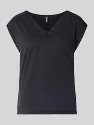 Relaxed Fit T-Shirt aus Modal-Mix Modell 'KAMALA LACE' von PIECES - 20