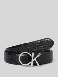 Gürtel mit Label-Applikation und Pinschließe von CK Calvin Klein Schwarz - 18