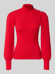 Sweter z półgolfem o kroju slim fit z mieszanki bawełny i modalu od Lauren Ralph Lauren - 25