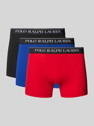 Trunks mit elastischem Label-Bund Modell 'CLASSIC' im 3er-Pack von Polo Ralph Lauren Underwear Rot - 6