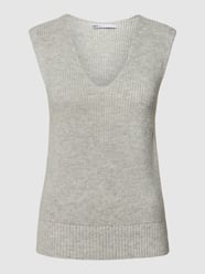 Gebreide pullover in mouwloos design, model 'Paris' van Only Wit - 20