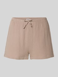 straight fit korte pyjamabroek met structuurpatroon van Jake*s Casual Beige - 9