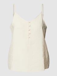 Top mit Knopfleiste Modell 'QUEENY' von Vero Moda Weiß - 41